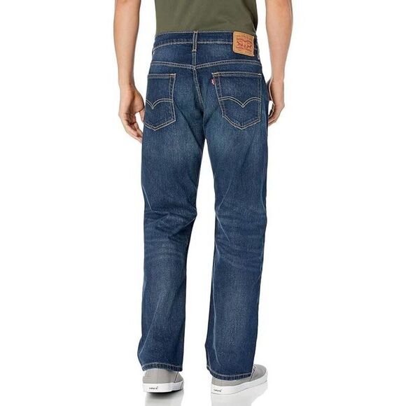 Levi's Men's 569 Loose Straight Fit Jeans stretch 44X32 dark denim color  . - Picture 2 of 10
